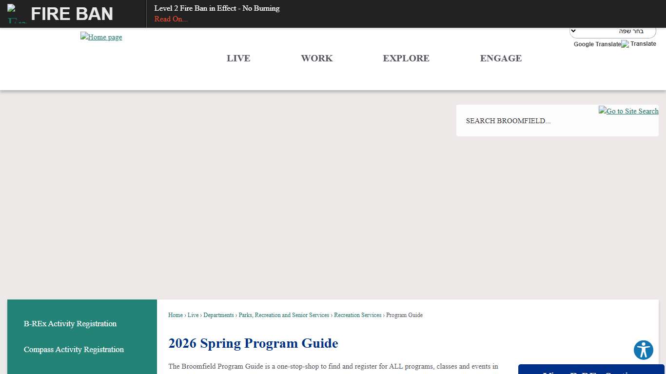 2026 Spring Program Guide City and County of Broomfield - Official Website